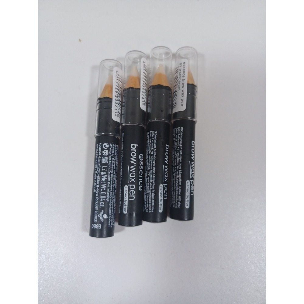 Essence Brow Wax Pen 01 Transparent 4 Pack